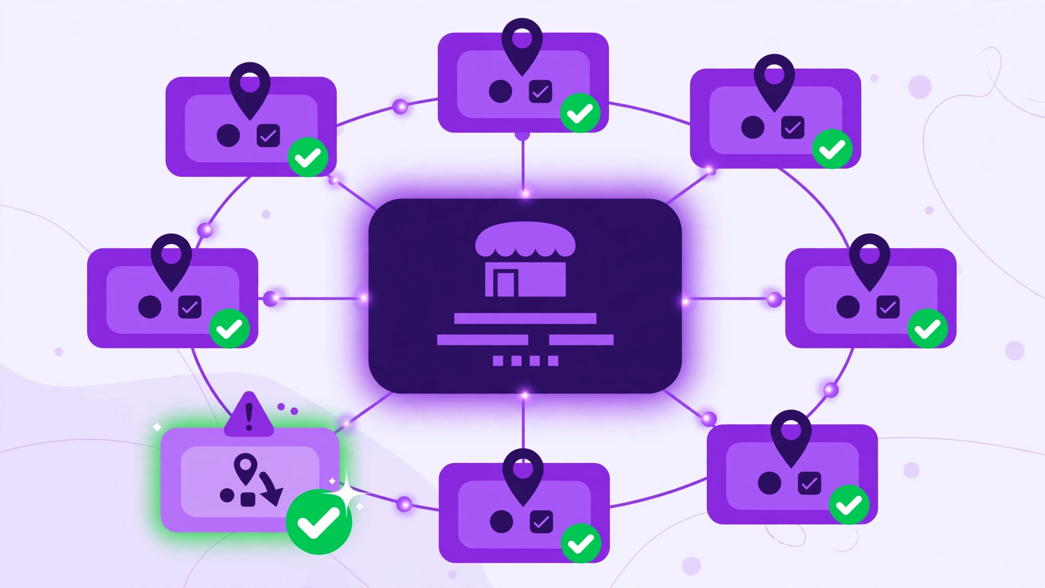 Local citation building — one business profile connected consistently across directories and maps